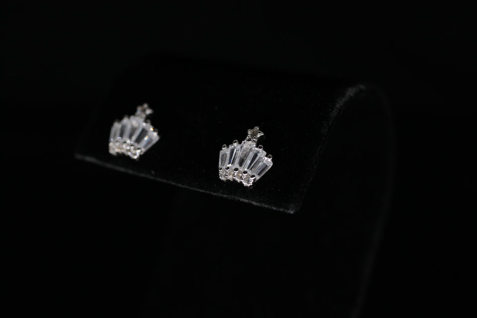 Crown Baguettes Earrings