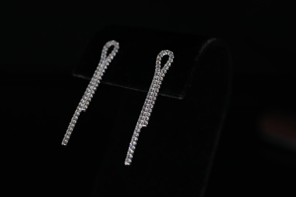 Double Vertical Drop Earrings