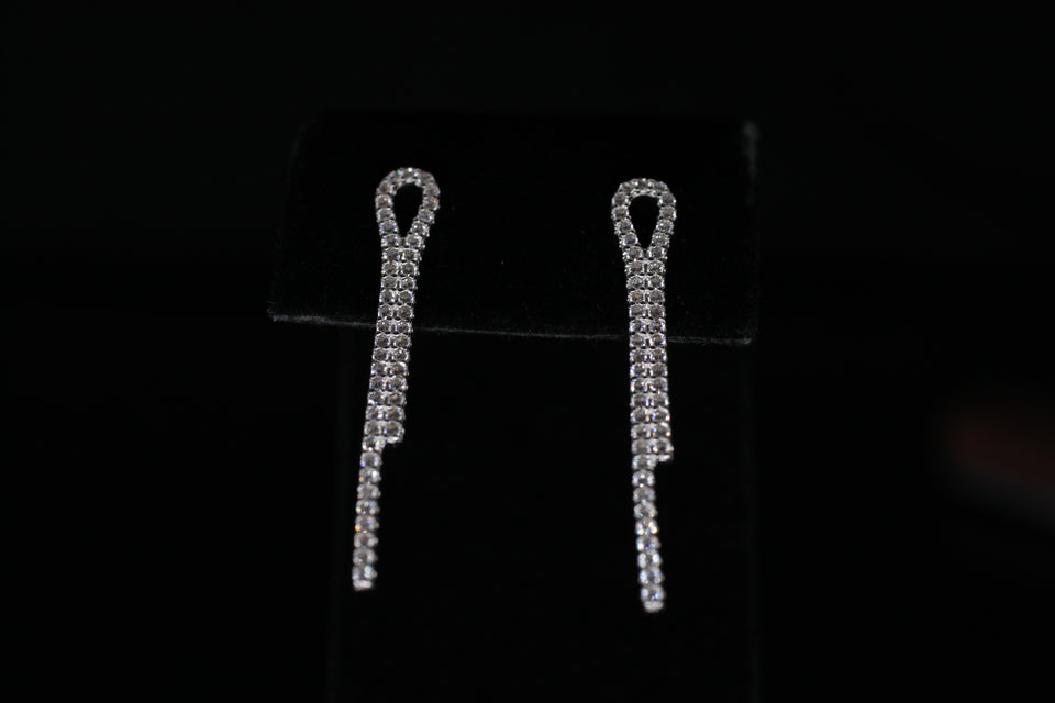 Double Vertical Drop Earrings