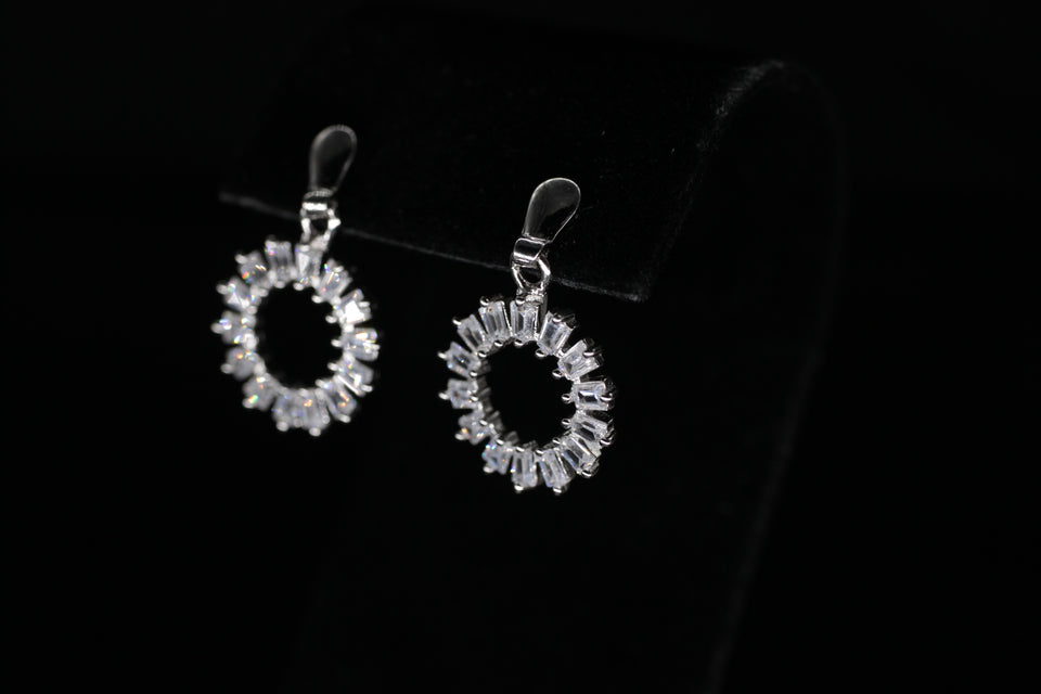 Dangling Open Circle Earrings