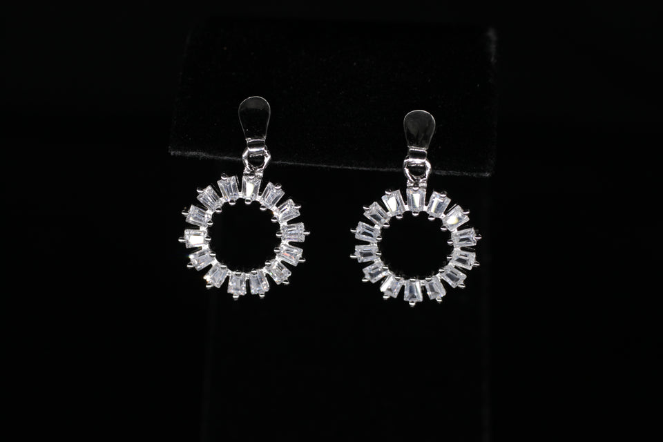 Dangling Open Circle Earrings