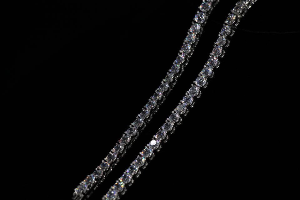 4mm Tennis Bracelet (Single Row)