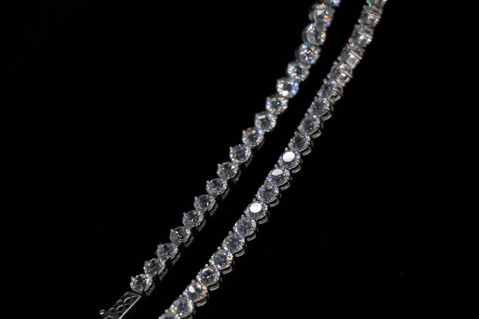 5mm Round Cut Diamond Tennis Chain