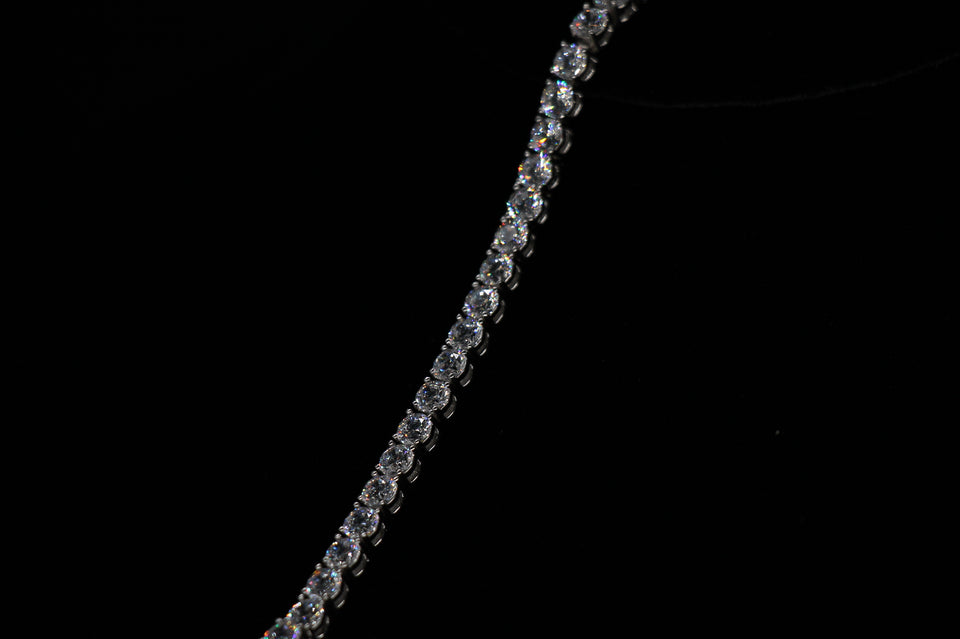 4mm Tennis Bracelet (Single Row)