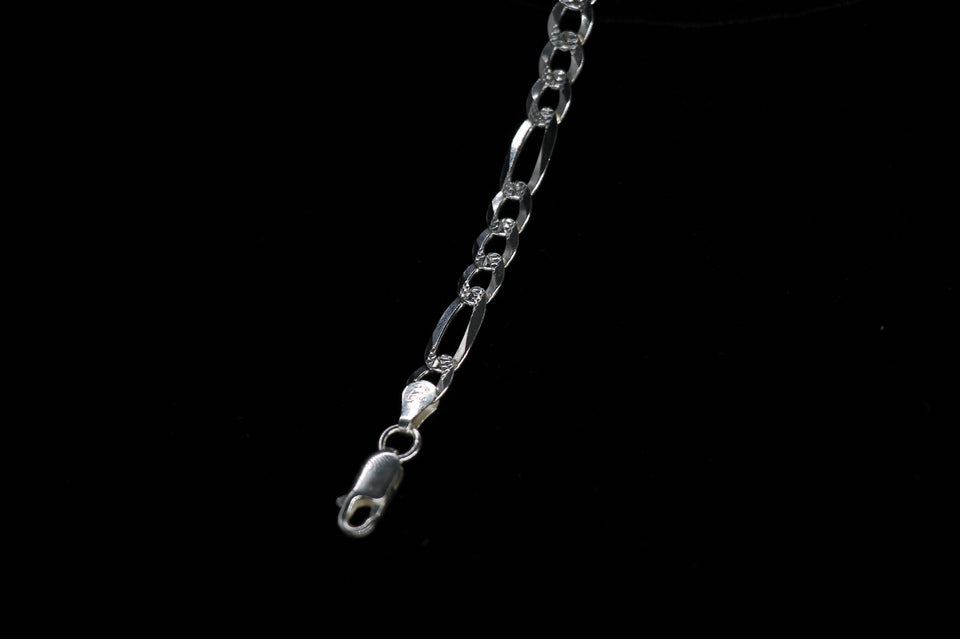 5mm Classic Fígaro Paved Bracelet