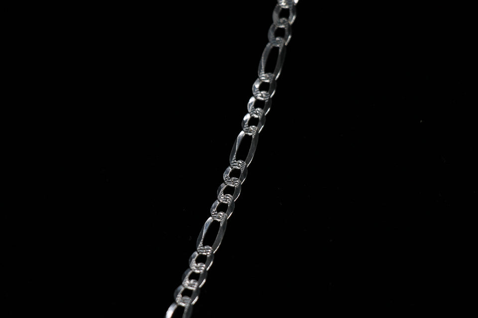 5mm Classic Fígaro Paved Bracelet