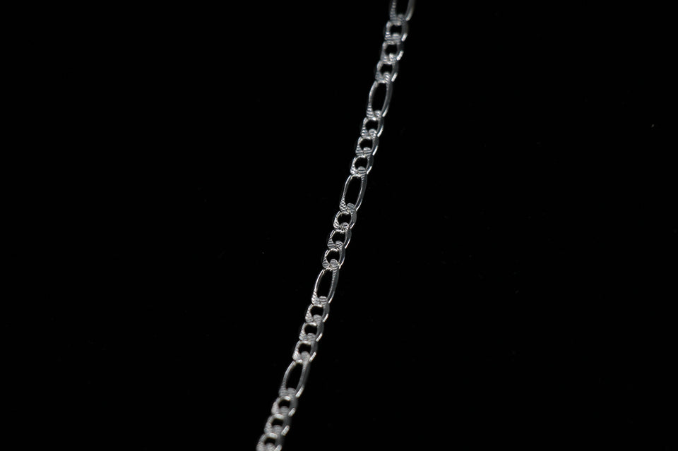 4mm Fígaro Paved Bracelet