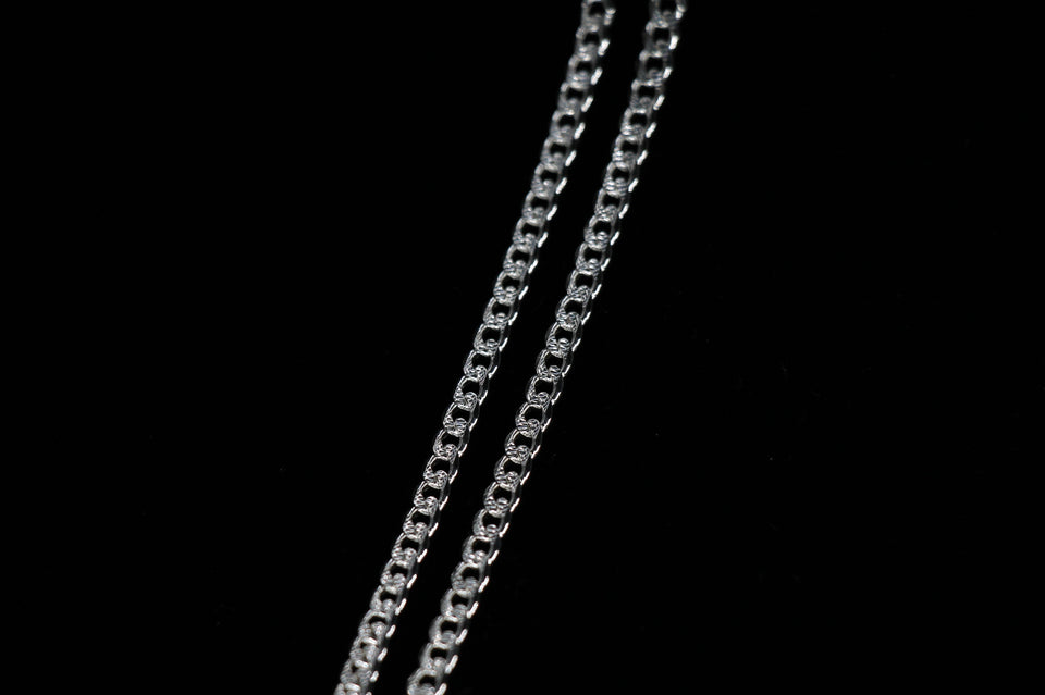 4mm Solid Cuban Pave Chain