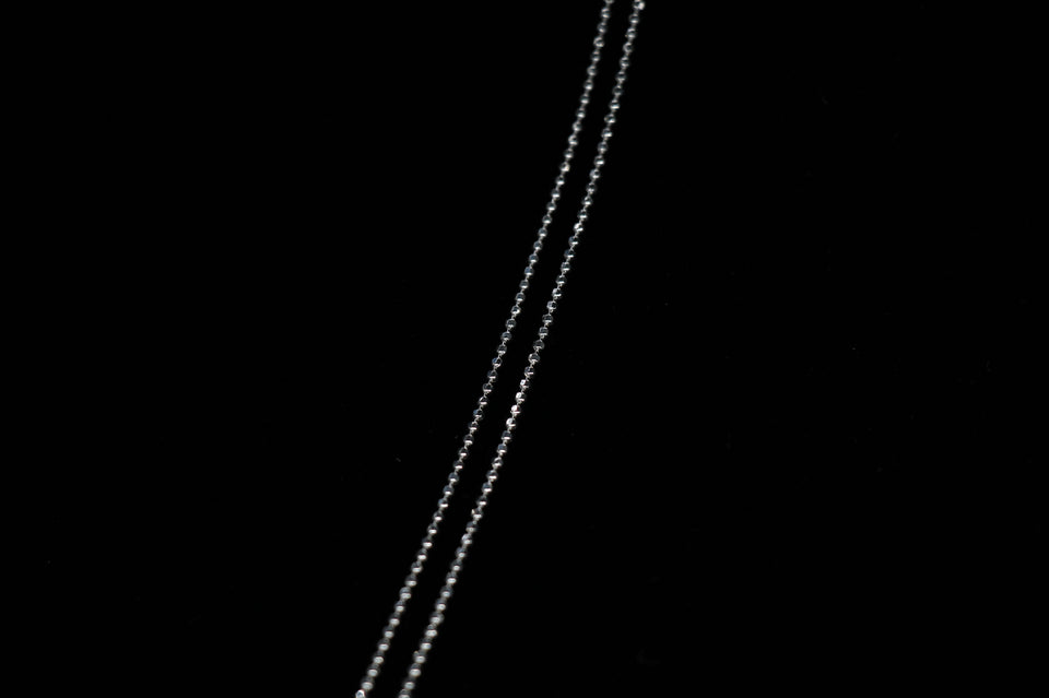 1mm Moon-Cut Bead Necklace