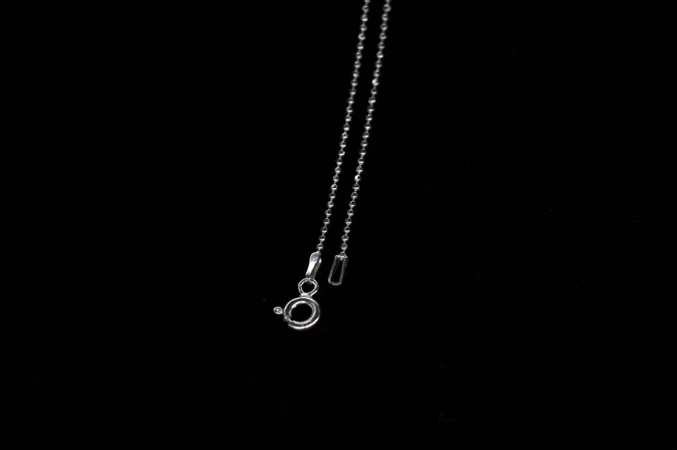 1mm Moon-Cut Bead Necklace