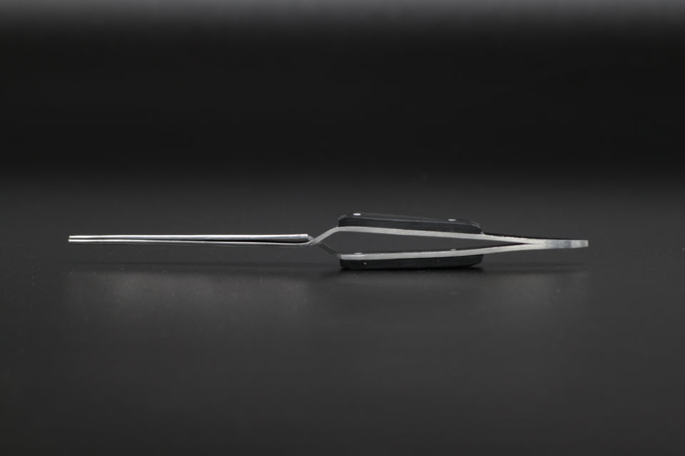 Stainless Steel Straight Cross-Lock Tweezers with Fiber-Grip Handles