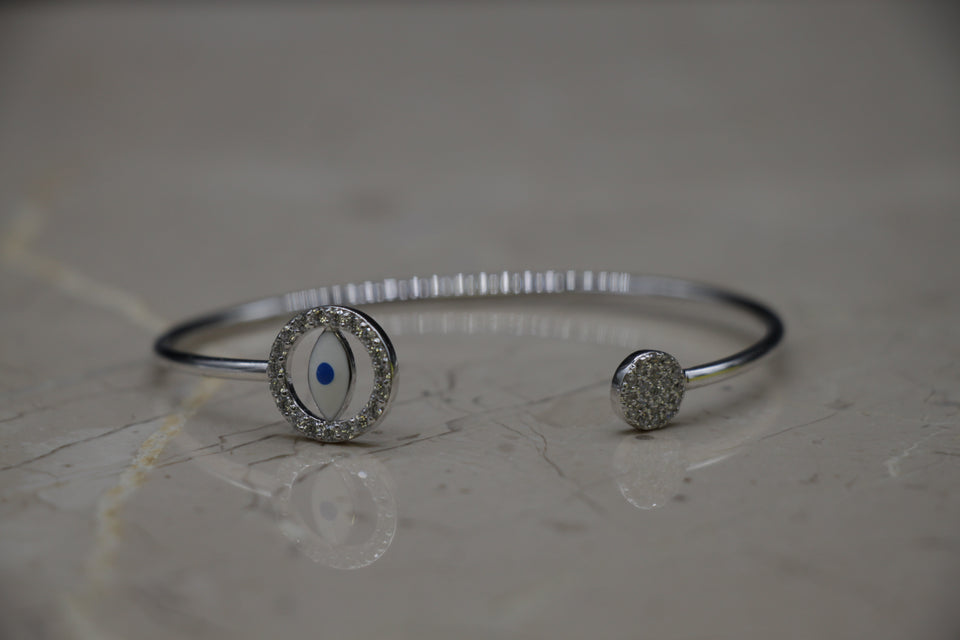 Evil eye cuff on sale bracelet