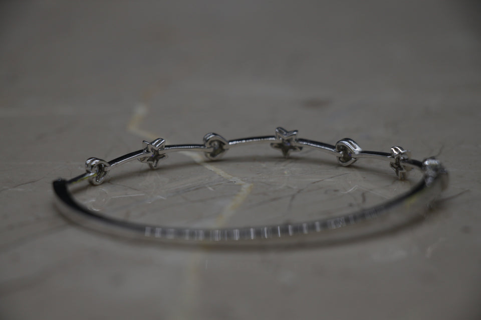 Hearts & Stars Bangle Bracelet