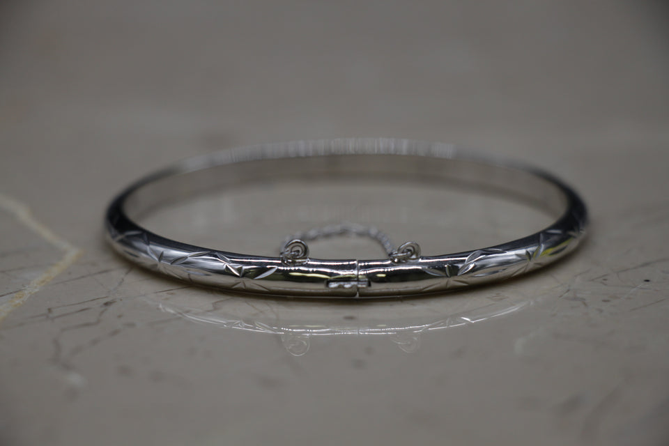 5mm Engraved Bangle Bracelet